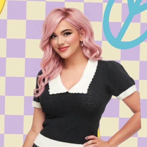 Hell Bunny Tops - NWT Hell Bunny Jacquard Joanie Top - XL